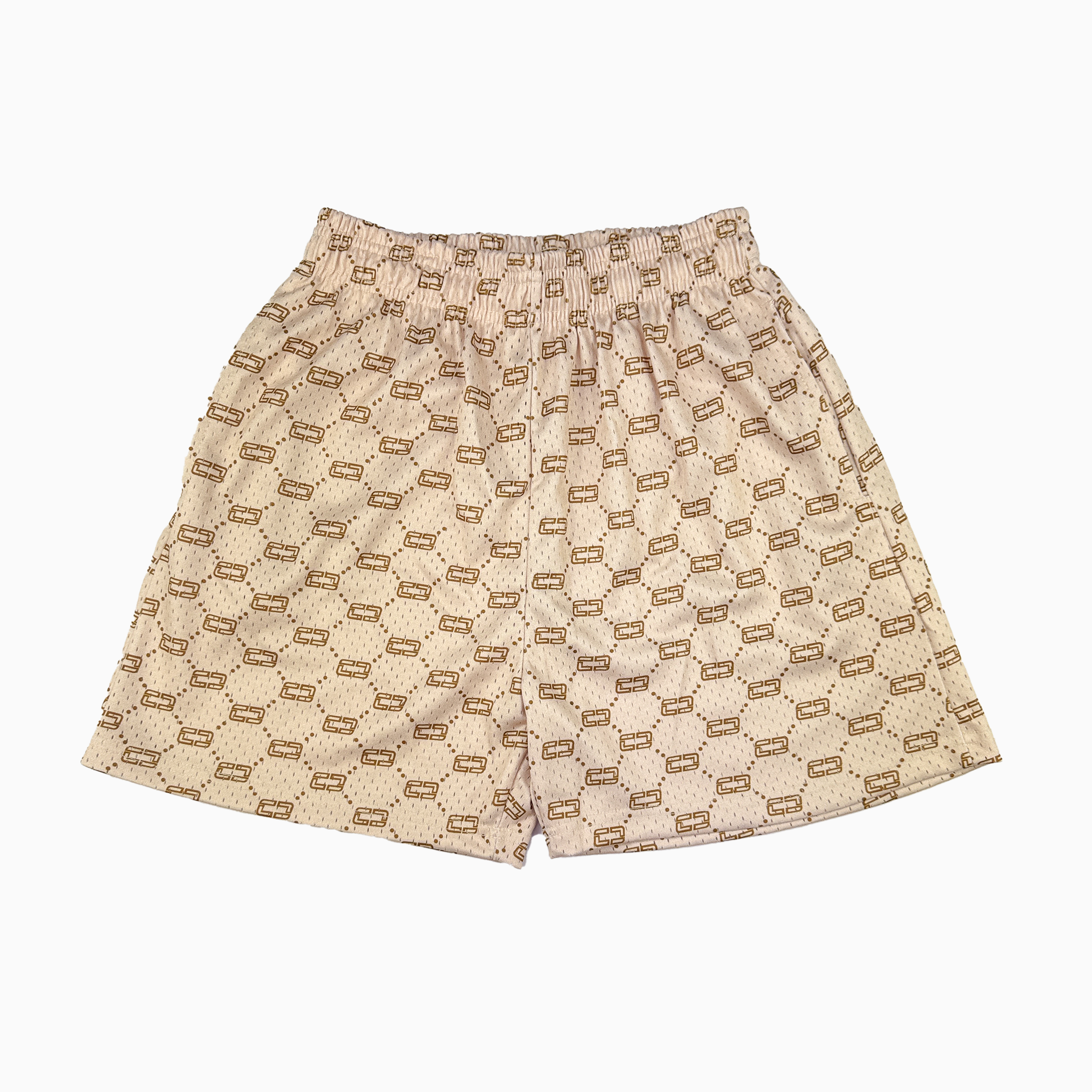 CLUTCH INVERTED MESH SHORTS - TAN