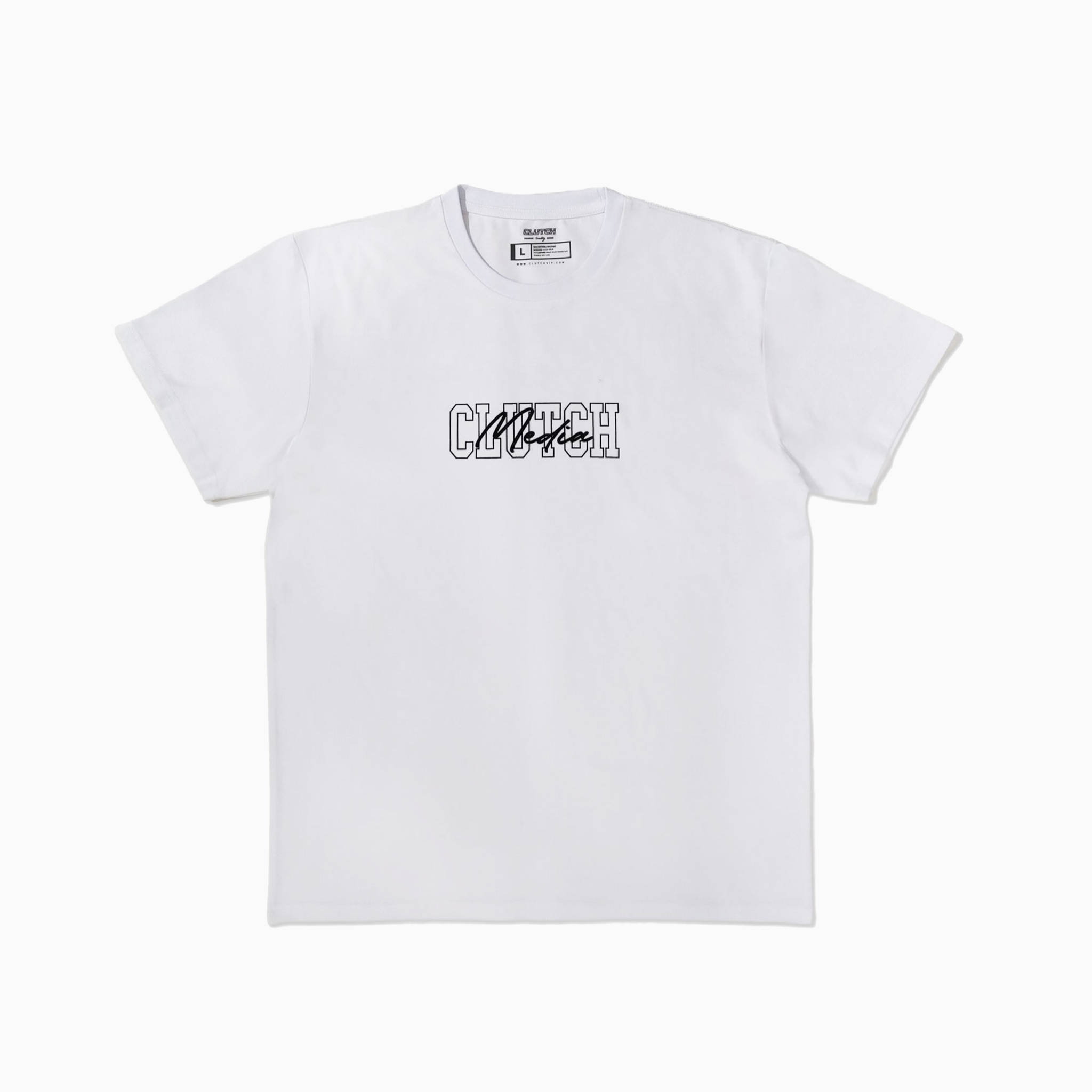 CLUTCH MEDIA SIGNATURE T-SHIRT - WHITE