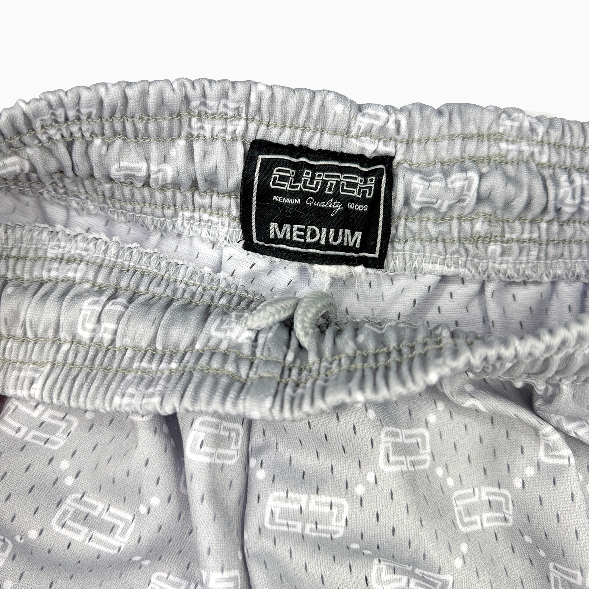 CLUTCH INVERTED MESH SHORTS - GREY