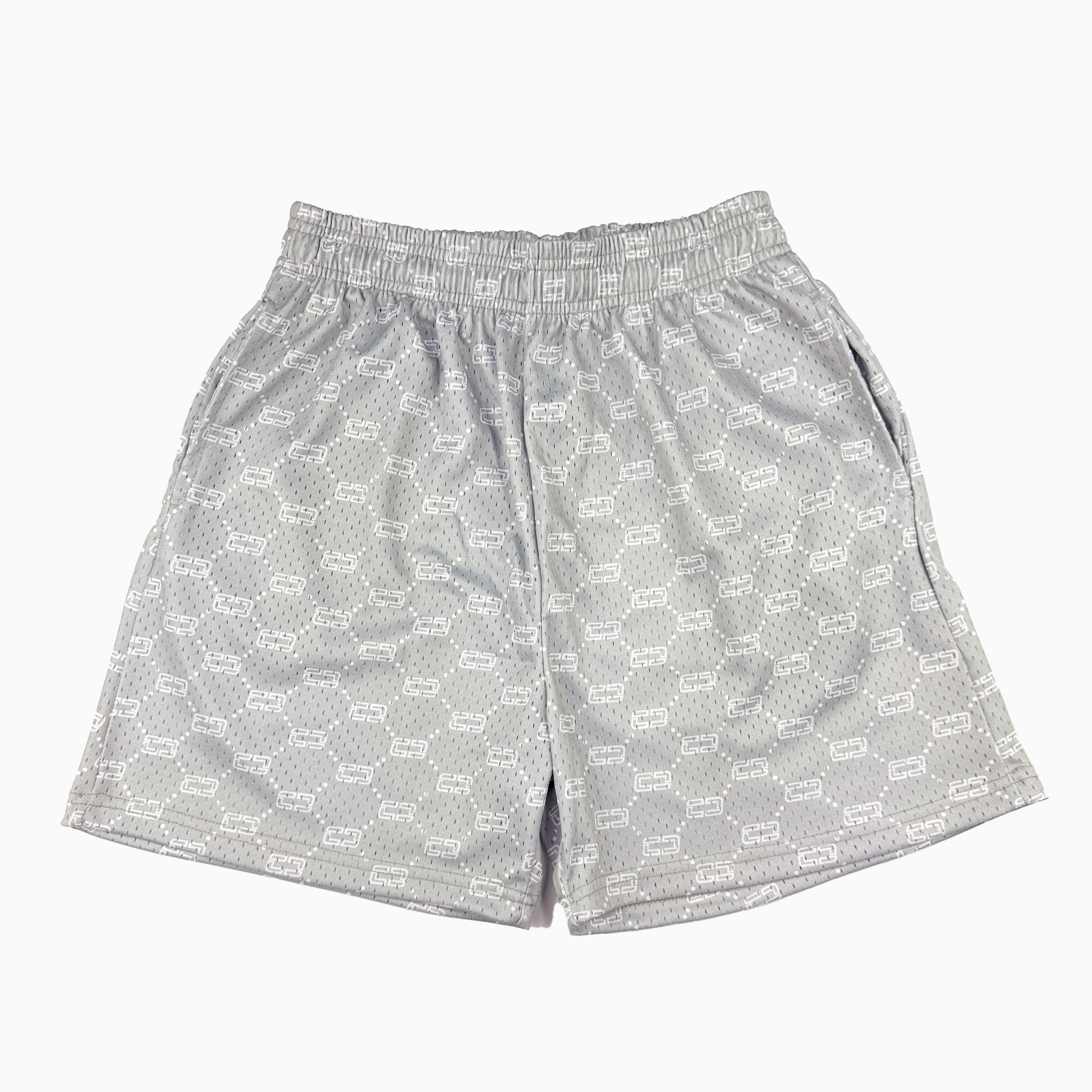 CLUTCH INVERTED MESH SHORTS - GREY