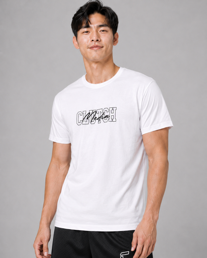 CLUTCH MEDIA SIGNATURE T-SHIRT - WHITE