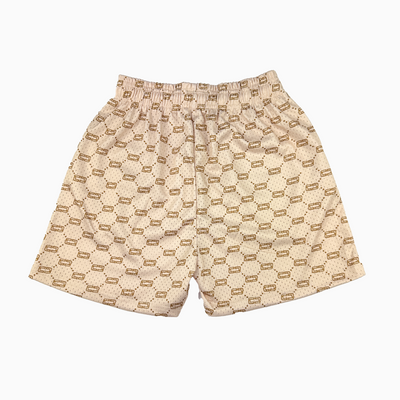 CLUTCH INVERTED MESH SHORTS - TAN