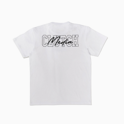 CLUTCH MEDIA SIGNATURE T-SHIRT - WHITE